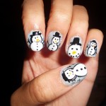Snowman Nails