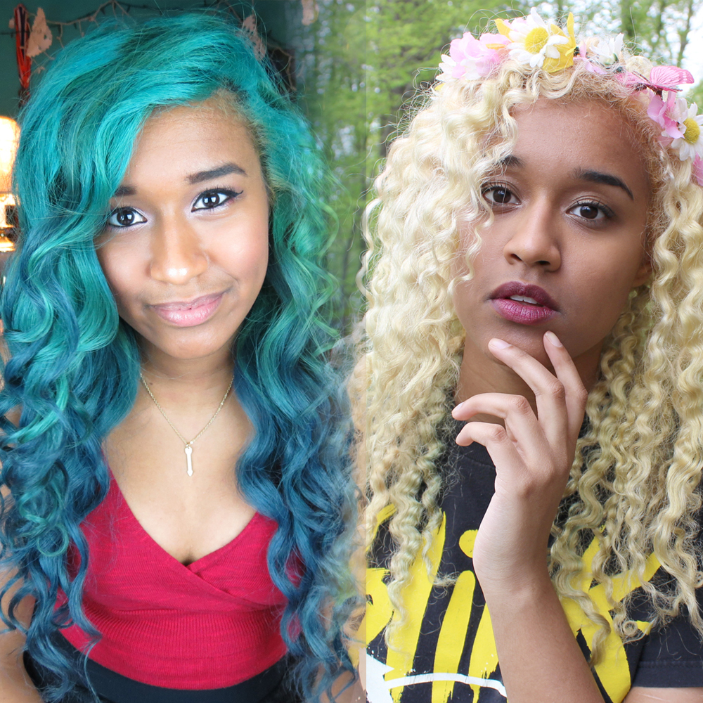 How to fade out blue semi-permanent hair dye tutorial